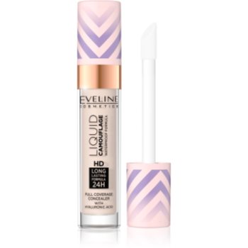 Eveline Cosmetics Liquid Camouflage Corector rezistent la apa cu acid hialuronic - imagine 2